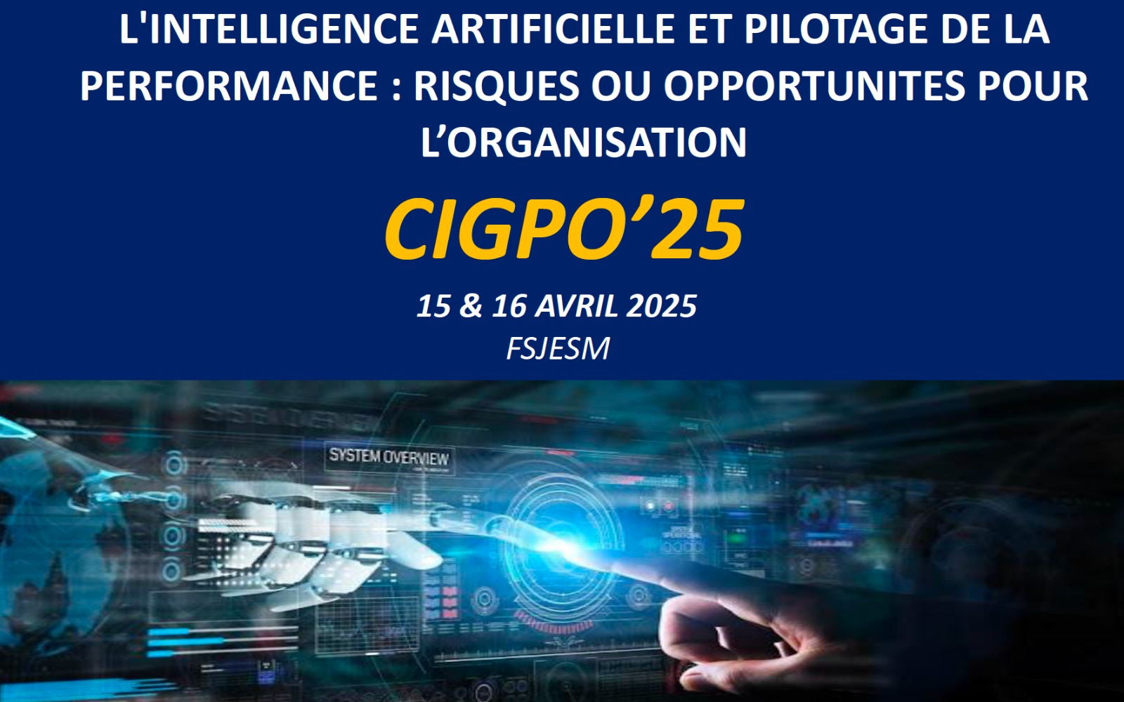 APPEL A COMMUNICATION : CIGPO’25