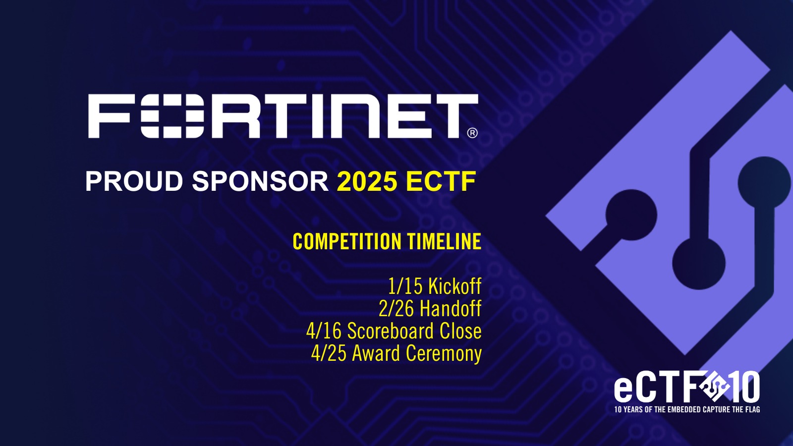 10th Annual MITRE Engenuity 2025 Embedded Capture the Flag™ (eCTF) competition