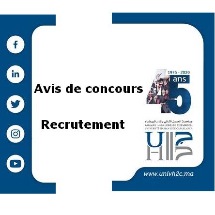 Avis de concours pour le recrutement de Professeurs Assistants (69 postes)